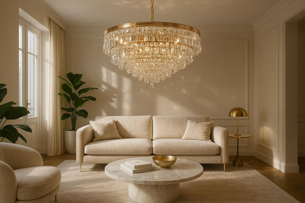 Lampa sufitowa glamour: blask we współczesnym wnętrzu