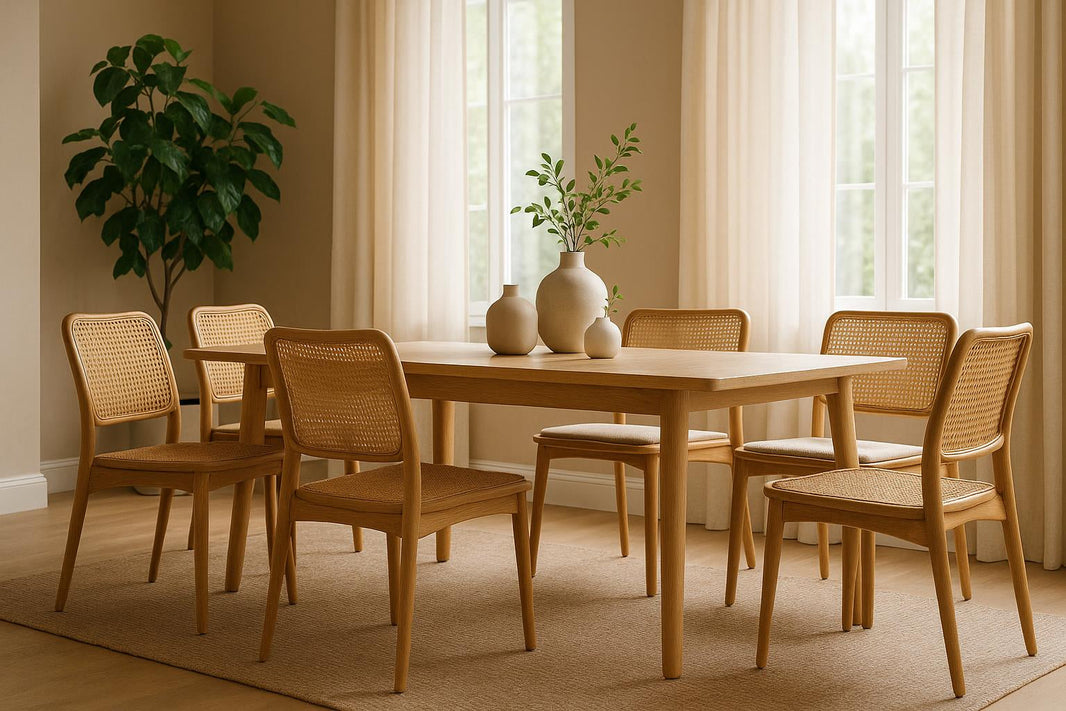 Rattan naturalna elegancja w Twojej jadalni