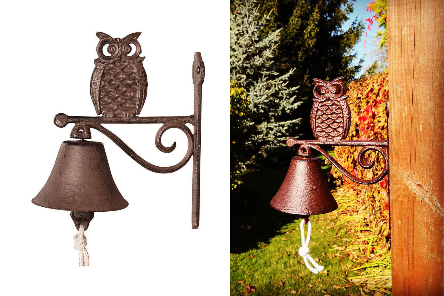 Żeliwne dzwonki dekoracyjne do ogrodu