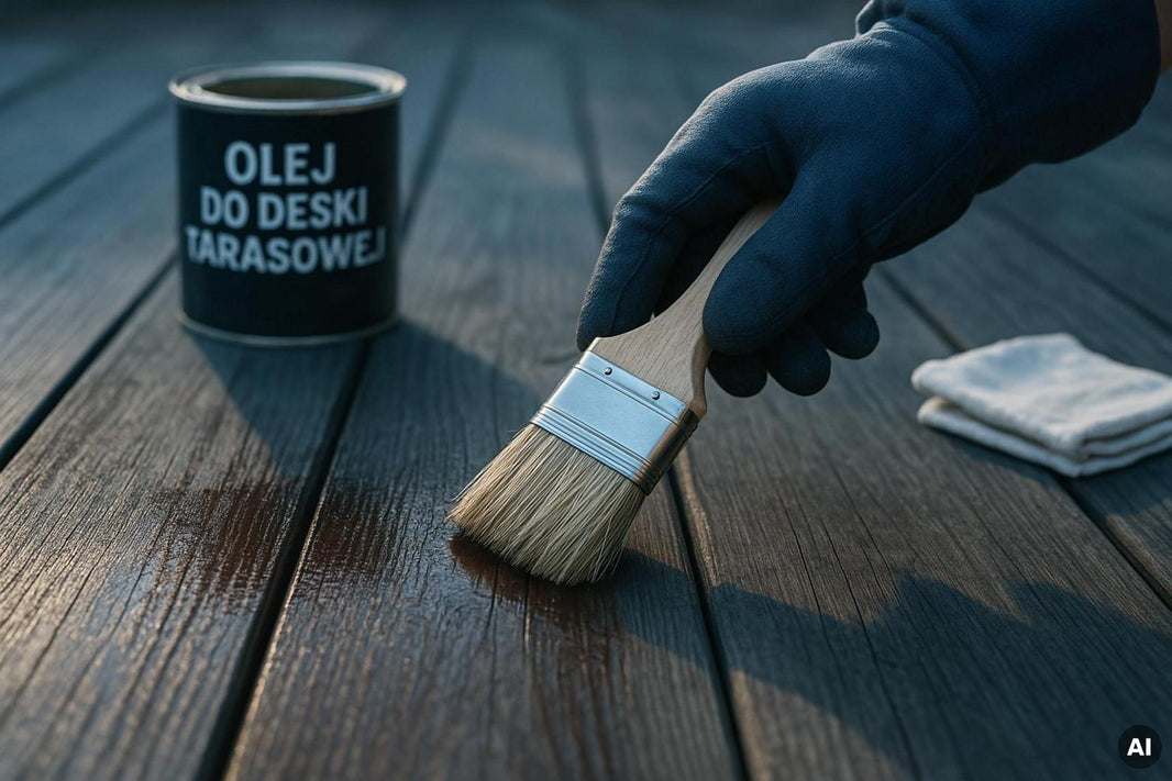 Taras z opalonej deski Wood of Fire