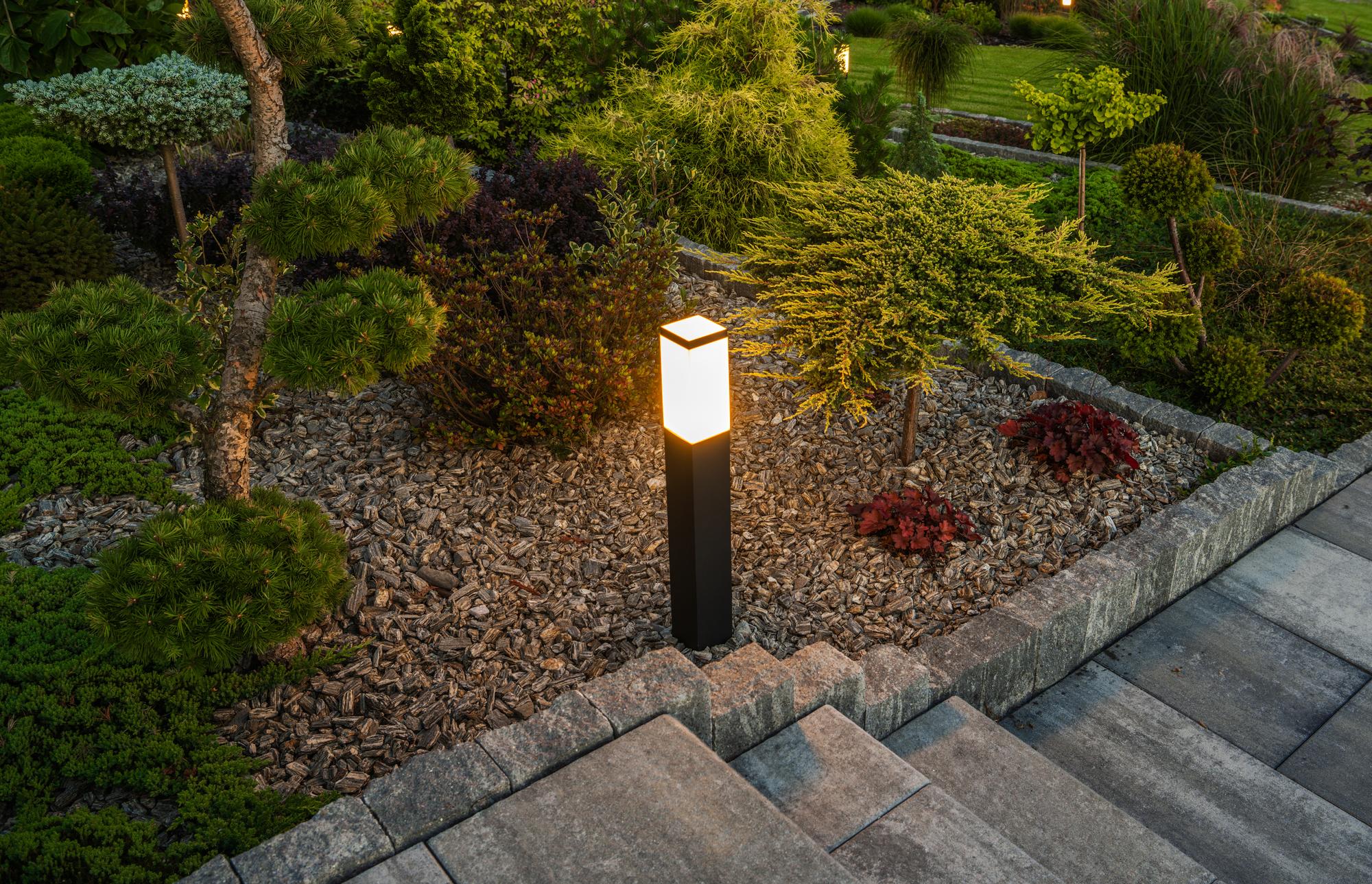 2. Wybór lamp ogrodowych