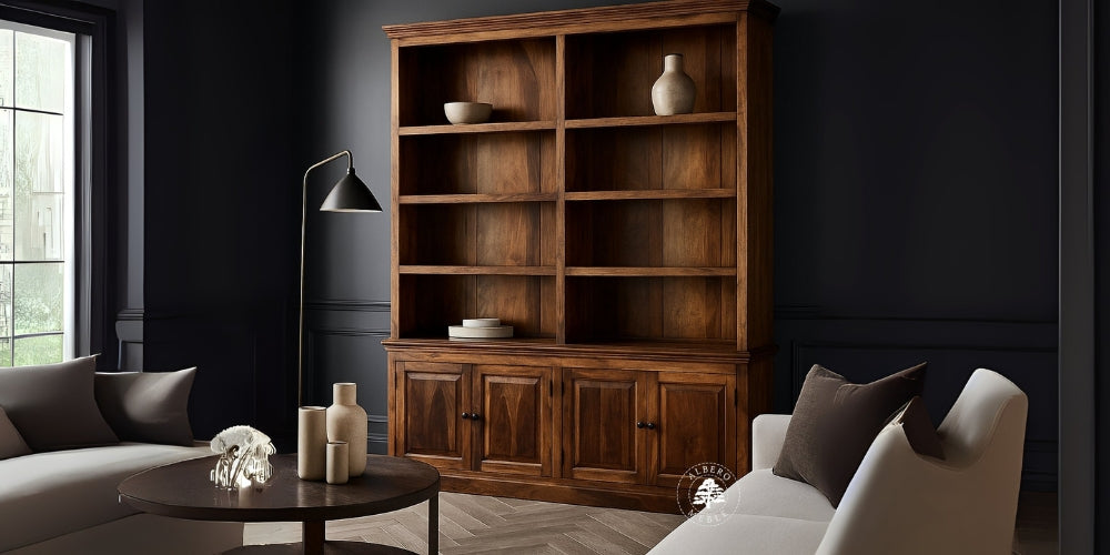Biblioteki_drewniane_na_wymiar_z_egzotycznego_drewna_1
