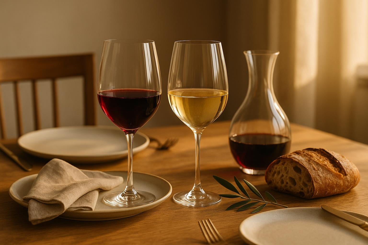 Idealne kieliszki do degustacji czerwonego i białego wina