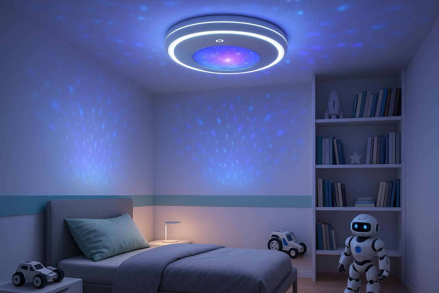 Lampa sufitowa do pokoju dziecka: technologie przyszłości
