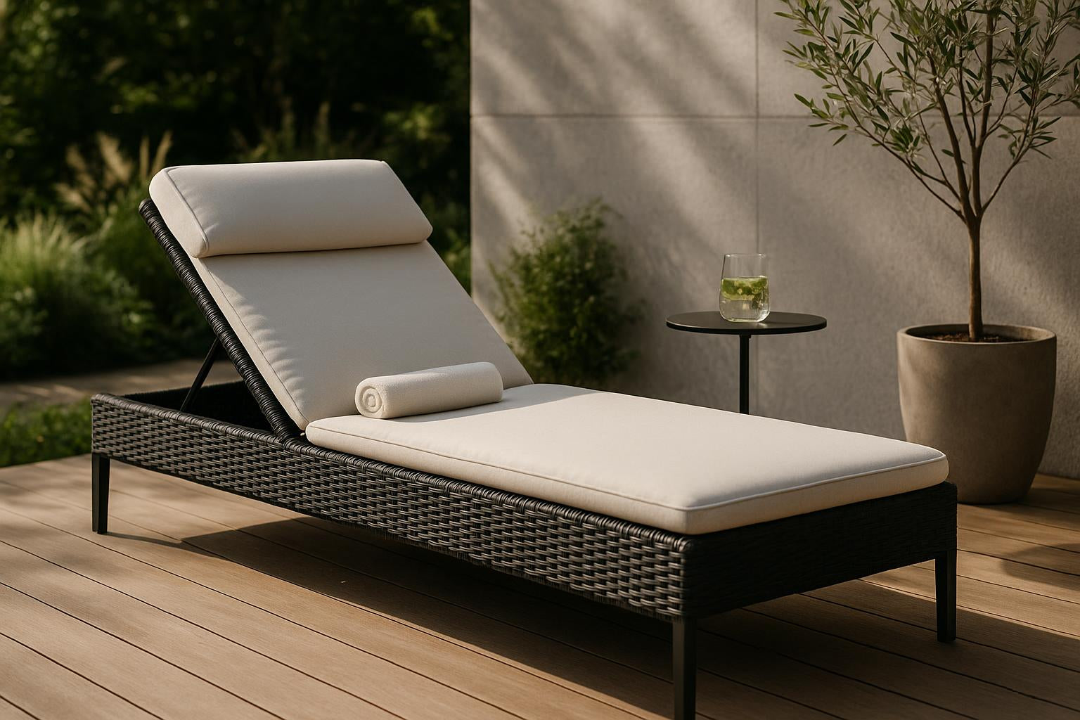 Leżak ogrodowy technorattanowy: dlaczego warto zainwestować w design 