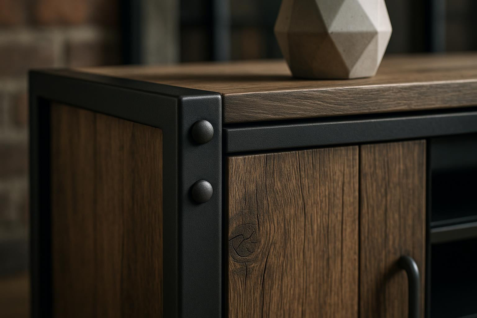 Materiały i design komód w stylu industrialnym