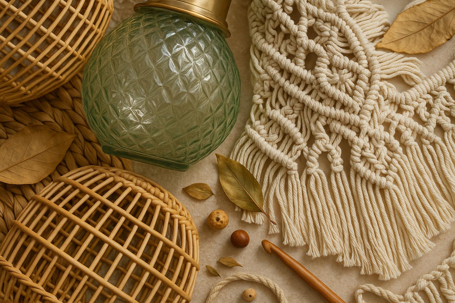 Materiały i formy oświetlenia w stylu boho