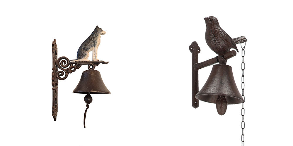 Żeliwne dzwonki dekoracyjne do ogrodu fot 2